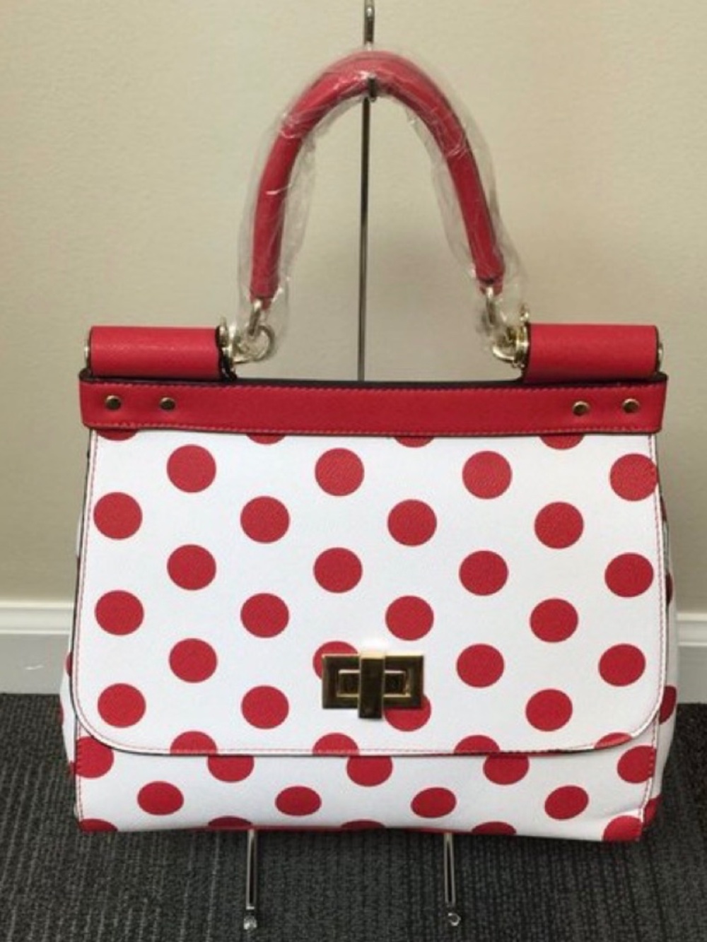 Red & White Handbag